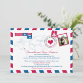 Puna Cana DR Luchtpost Post Huwelijksfeest Kaart (Staand voorkant)