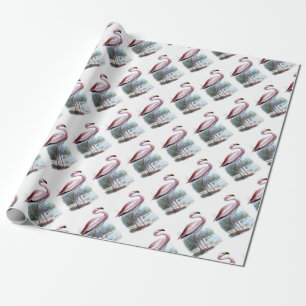 Puna Flamingo  Illustratie Cadeaupapier