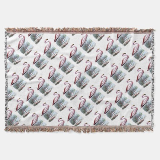 Puna Flamingo  Illustratie Deken (Voorkant)