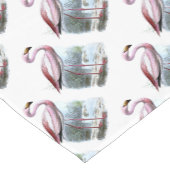 Puna Flamingo Illustratie Korte Tafelloper (Hoek)