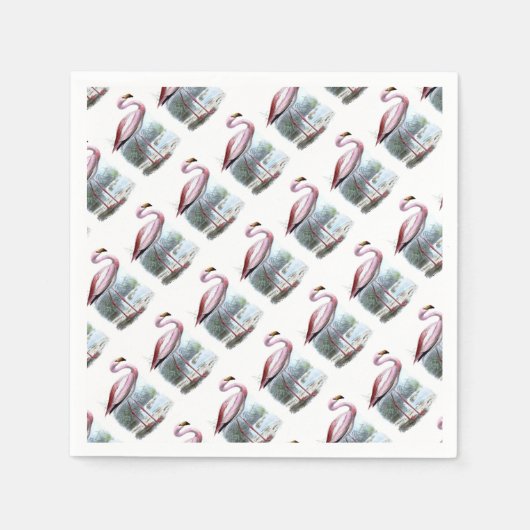 Puna Flamingo  Illustratie Servetten (Voorkant)