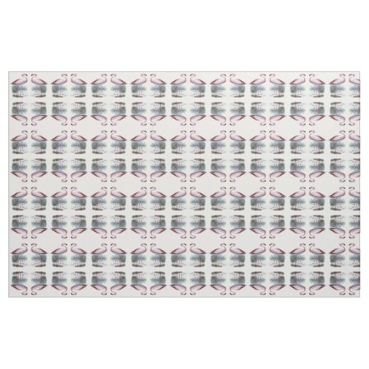 Puna Flamingo Illustratie Stof (Yard (91,4 cm))