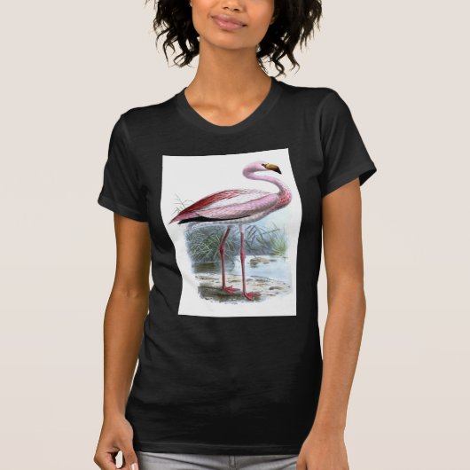 Puna Flamingo Illustratie T-shirt (Voorkant)