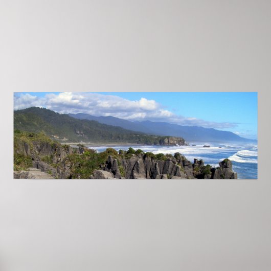 Punakaiki Panoramic Poster (Voorkant)