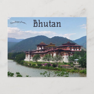 Punakha Dzong Bhutan Briefkaart