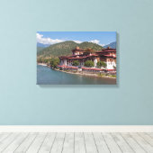 Punakha Dzong - Bhutan Canvas Afdruk (Insitu (Houten vloer))