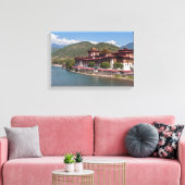 Punakha Dzong - Bhutan Canvas Afdruk (Insitu (Woonkamer))