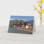 Punakha Dzong - Bhutan Kaart (Gele Bloem)