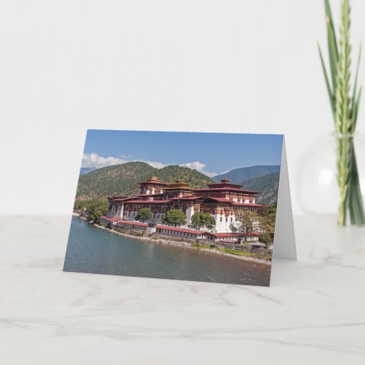 Punakha Dzong - Bhutan Kaart (Voorkant)