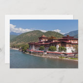 Punakha Dzong - Bhutan Kaart (Voorkant / Achterkant)