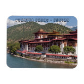 Punakha Dzong - Bhutan Magneet (Horizontaal)