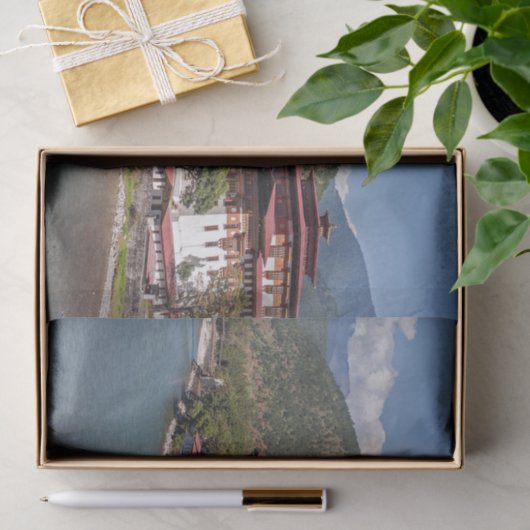 Punakha Dzong in Bhutan Tissuepapier (Geschenk)