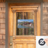 Punakha Dzong klooster - Bhutan, Azië Raamsticker (Huis Deur)