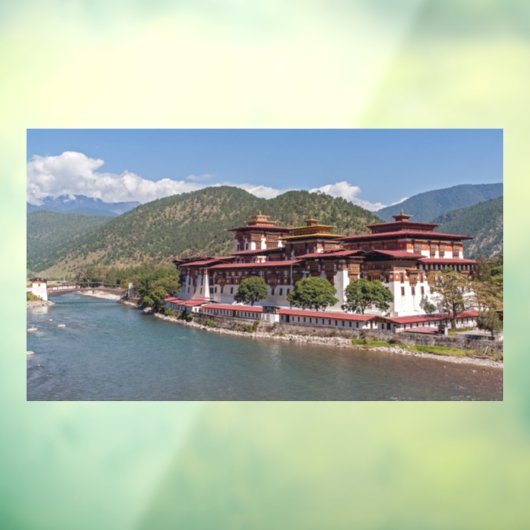 Punakha Dzong klooster - Bhutan, Azië Raamsticker (Vel 3)