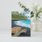 Punaluʻu Big Island Hawaii Travel Briefkaart (Staand voorkant)