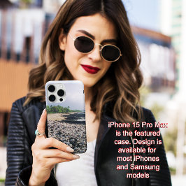 Punaluʻu Black Sand Beach Hawaii Big Island iPhone 15 Pro Max Hoesje