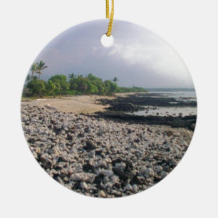 Punaluʻu Black Sand Beach Hawaii Big Island Keramisch Ornament