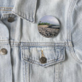 Punaluʻu Black Sand Beach Hawaii Big Island Ronde Button 5,7 Cm (In situ)