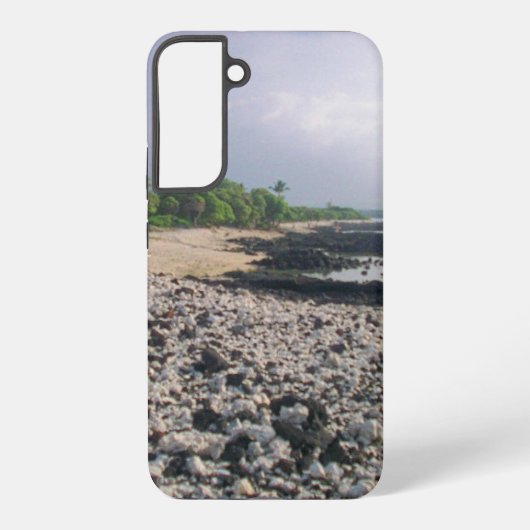 Punaluʻu Black Sand Beach Hawaii Big Island Samsung Galaxy Hoesje (Achterkant)