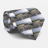 Punaluʻu Black Sand Beach Hawaii Big Island Stropdas (Opgerold)