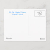 Punalu'u Beach Briefkaart (Achterkant)