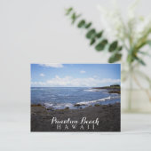 Punalu'u Black Sand Beach Hawaii Briefkaart (Staand voorkant)