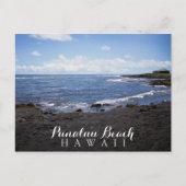 Punalu'u Black Sand Beach Hawaii Briefkaart (Voorkant)