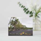 Punaluu Black Sand Beach, Hawaii Briefkaart (Staand voorkant)