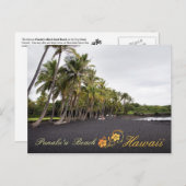 Punaluu Black Sand Beach, Hawaii Briefkaart (Voorkant / Achterkant)