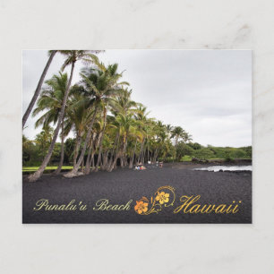 Punaluu Black Sand Beach, Hawaii Briefkaart