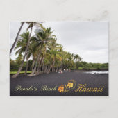 Punaluu Black Sand Beach, Hawaii Briefkaart (Voorkant)