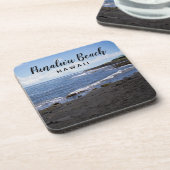 Punalu'u Black Sand Beach Hawaii Drankjes Onderzetter (Linkerzijde)
