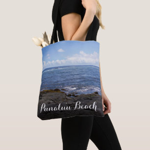Punaluu Black Sand Beach Hawaii Tote Bag