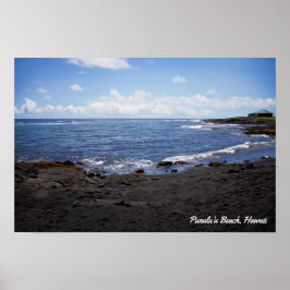 Punalu'u Black Sand Beach Poster