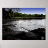Punalu'u Black Sand Beach Poster (Voorkant)