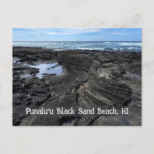 Punalu'u Black Sand Beach, Verenigde Staten Briefkaart