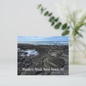 Punalu'u Black Sand Beach, Verenigde Staten Briefkaart (Staand voorkant)
