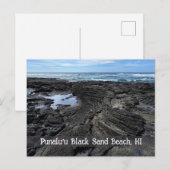 Punalu'u Black Sand Beach, Verenigde Staten Briefkaart (Voorkant / Achterkant)
