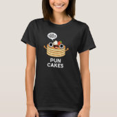 Puncakes Funny Pancake Pun Dark BG T-shirt (Voorkant)