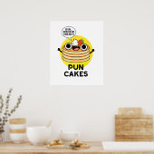 Puncakes Funny Pancake Pun Poster (Keuken)