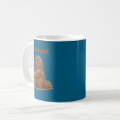 Punch aap dier meme koffiemok (Voorkant links)