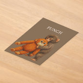 Punch Aapje Grappig Notitieboek | Schattige Cartoo Acryl Uitnodigingen (Laagn)