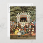 Punch and Judy Puppet Show" Briefkaart (Voorkant / Achterkant)