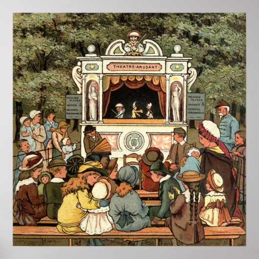 Punch and Judy Puppet Show" Poster (Voorkant)