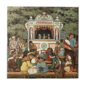 Punch and Judy Puppet Show" Tegeltje (Voorkant)