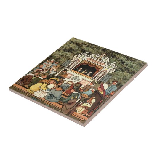 Punch and Judy Puppet Show" Tegeltje (Zijkant)