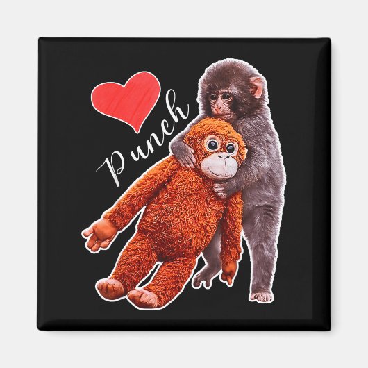 Punch baby aap meme magneet (Voorkant)