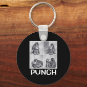 Punch baby aap meme  sleutelhanger (Voorkant)
