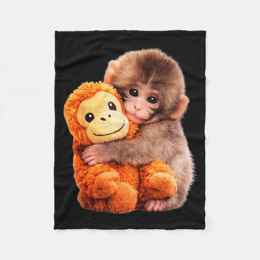Punch baby monkey fleece deken (Voorkant)
