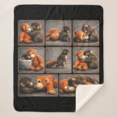 Punch Baby Monkey Sherpa Deken (Voorkant)